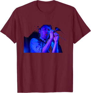 Thom Yorke of Radiohead Hail to The Thief Tour T-Shirt - T-Shirt | Maroon