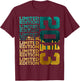 13 Years Limited Edition 2013 13TH Birthday T-Shirt - T-Shirt | Maroon