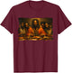 Black Jesus Last Supper T-Shirt - T-Shirt | Maroon