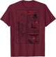 Japanese Koi Fish The Great Wave Off Kanagawa Kanji (Back) T-Shirt - T-Shirt | Maroon