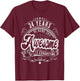 24 Years Being Awesome is Exhausting, 24th Birthday Funny T-Shirt - T-Shirt | Maroon