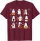 Ghost Music Teacher Funny Halloween Musician Costume T-Shirt - T-Shirt | Maroon