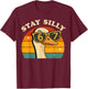 Funny Silly Goose 67 Boys Kids 6 7 Meme Six Seven Retro 70s T-Shirt - T-Shirt | Maroon