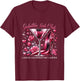 Martini Glass Galentine Girls Club Ladies Celebrating Party T-Shirt - T-Shirt | Maroon