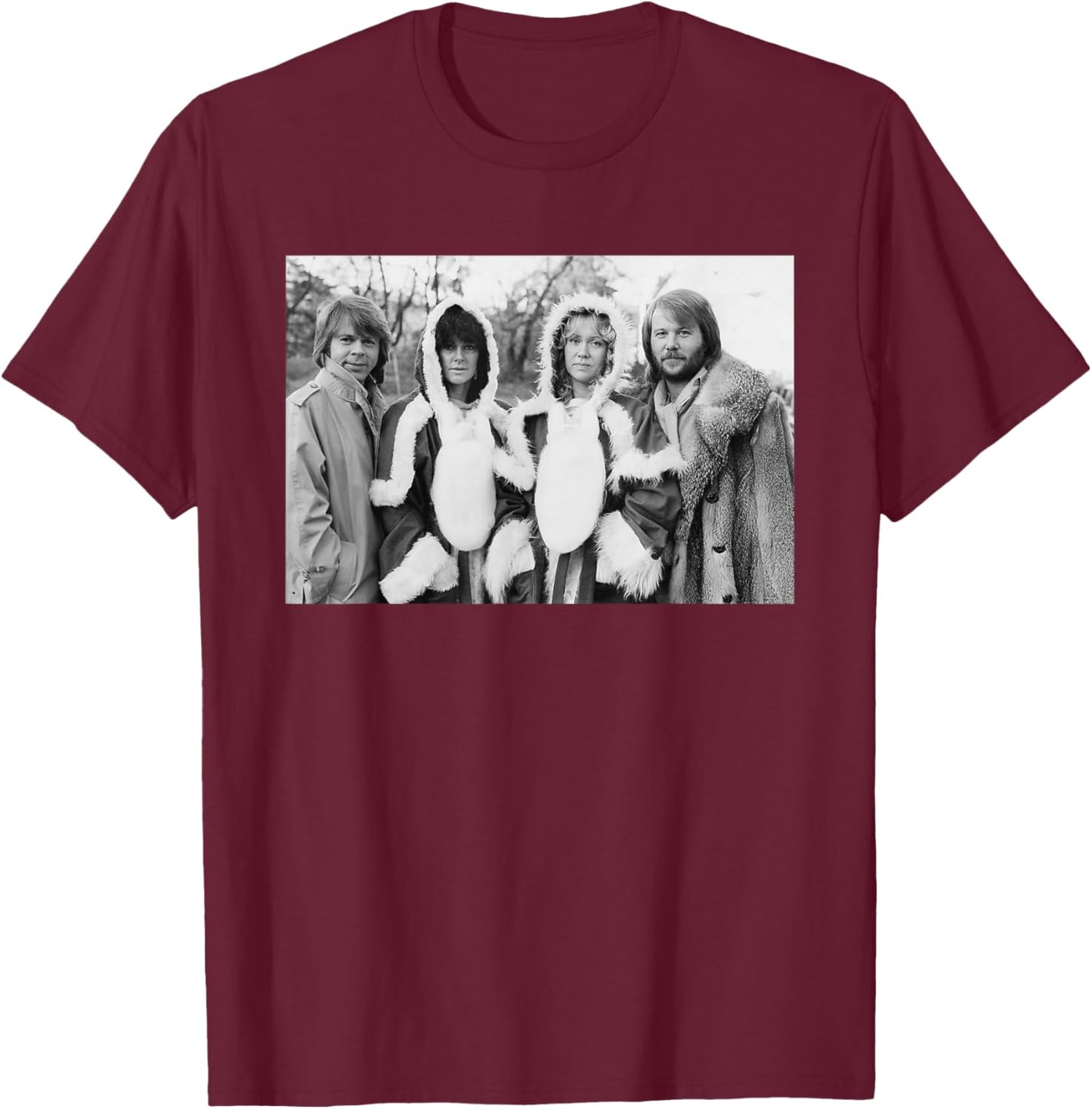 ABBA at Christmas Super Trouper 1980 T-Shirt - T-Shirt | Maroon