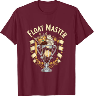 Float Master Funny Root Beer Float Drink Humor T-Shirt - T-Shirt | Maroon