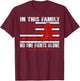 red Heart Awareness Flag American Heart Disease Awareness T-Shirt - T-Shirt | Maroon