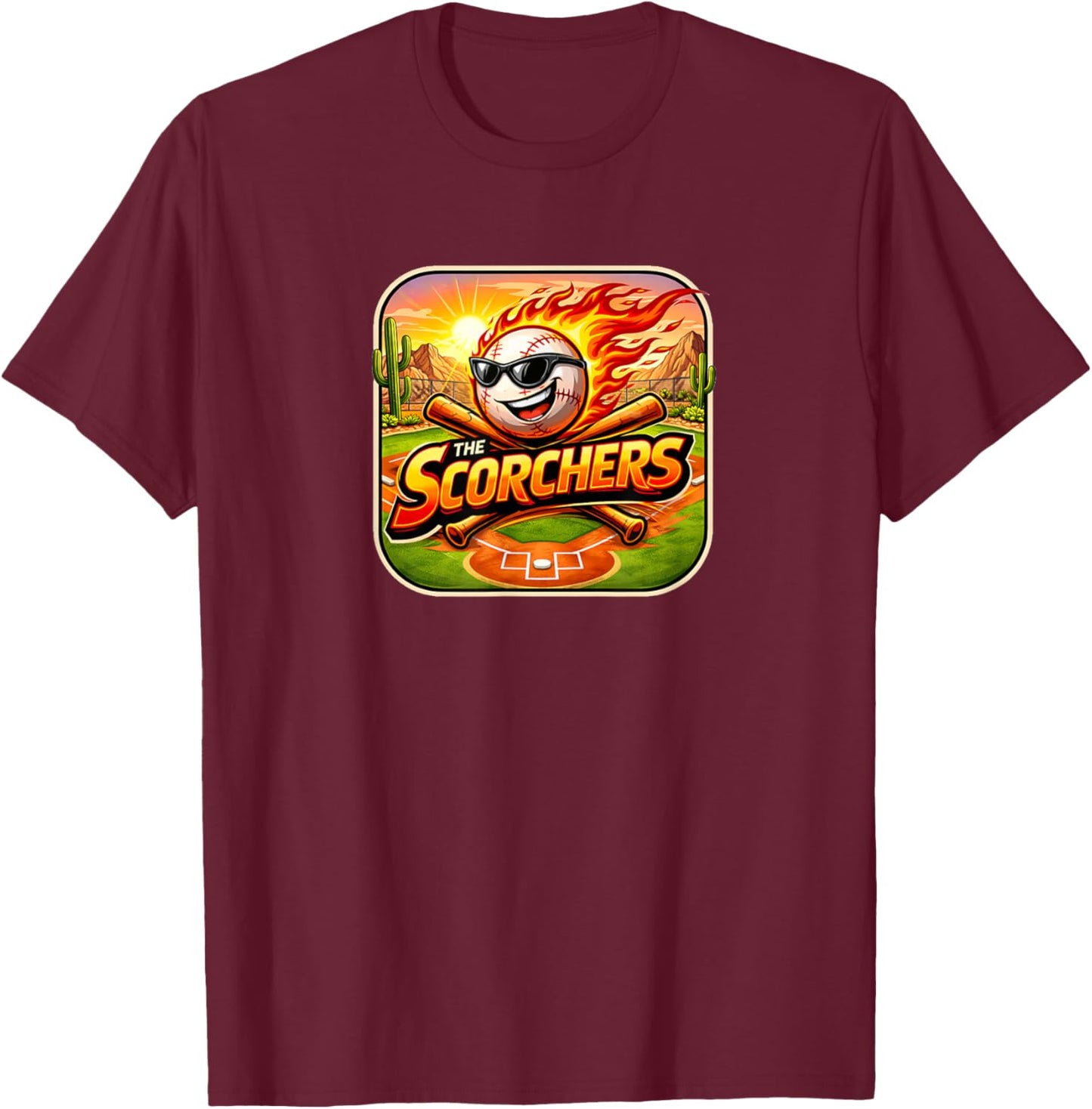 Baseball Team T-Shirt - T-Shirt | Maroon