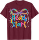 Headstart Teacher Early Childhood Educator Coquette Bow T-Shirt - T-Shirt | Maroon