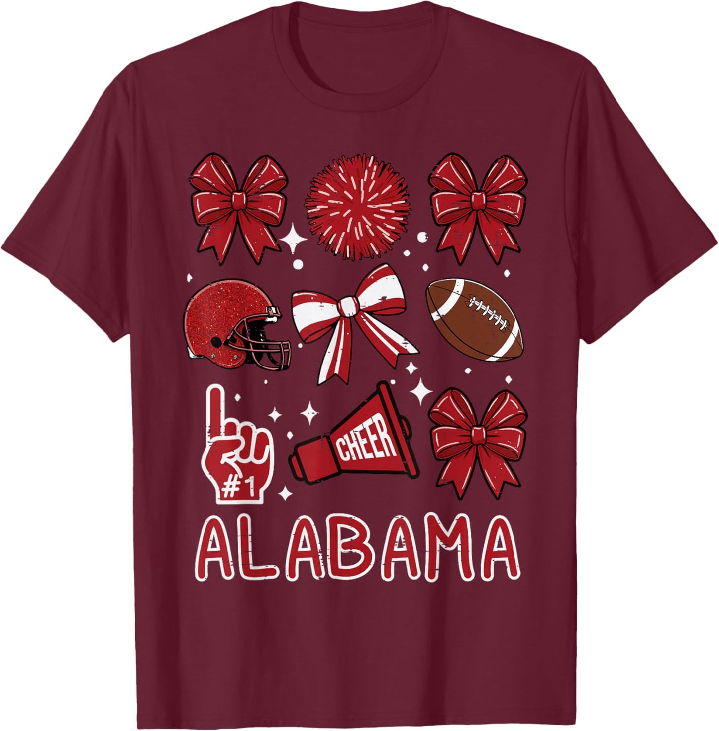Alabama Women Kids Boys Girls Youth Teen Men T-Shirt - T-Shirt | Maroon