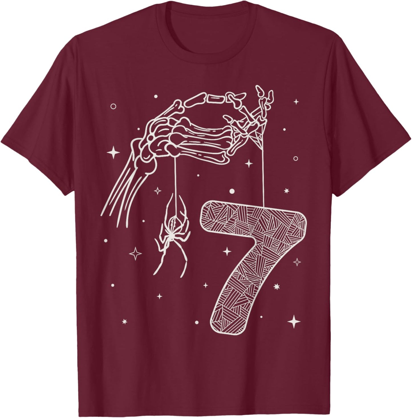 Funny 67 Six Seven Meme Couple Matching Halloween Costume T-Shirt - T-Shirt | Maroon