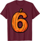 6 7 Pumpkin Funny Six Seven Meme Halloween Costume T-Shirt - T-Shirt | Maroon