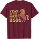 Chinese New Year 2026 Year of The Horse T-Shirt - T-Shirt | Maroon