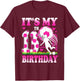 13 Year Old Girl Birthday Soccer Themed Party 13th Birthday T-Shirt - T-Shirt | Maroon