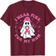 Halloween I Wear Pink for My Mom Breast Cancer Kid Women T-Shirt - T-Shirt | Maroon