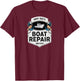 Vintage Andy and Red's Boat Repair Fishing Charters Boating T-Shirt - T-Shirt | Maroon