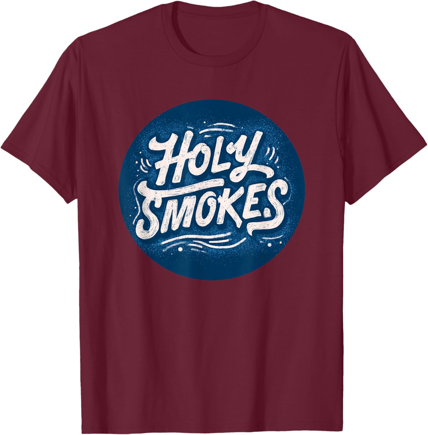 Funny Holy Smokes Stamp Costume T-Shirt - T-Shirt | Maroon