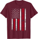 Funny Maintenance Technician American Flag Repairman Worker T-Shirt - T-Shirt | Maroon