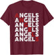 Angels Retro Gift Women Boys Girls Kids T-Shirt - T-Shirt | Maroon
