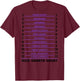 Retro Groovy Hair Growth Chart Hair Length Check (On Back) T-Shirt - T-Shirt | Maroon