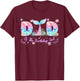 Dad of The Birthday Girl Mermaid Family Matching Bday Party T-Shirt - T-Shirt | Maroon