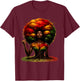Black Girl Magic Afro Melanin Queen African American Women T-Shirt - T-Shirt | Maroon