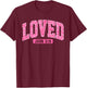 Loved John 3:16 Jesus Christian Faith Valentine Leopard T-Shirt - T-Shirt | Maroon