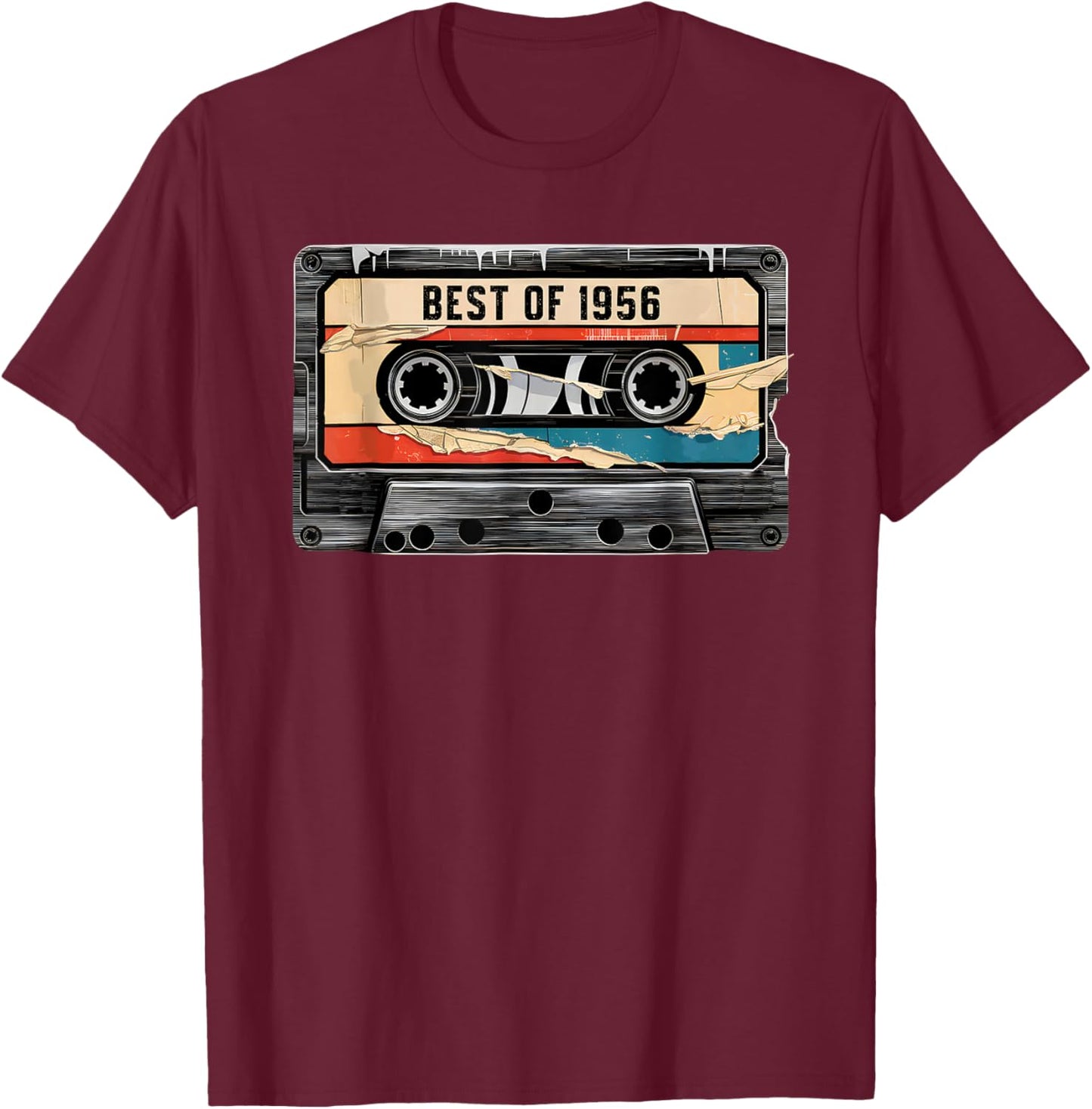 Best of 1956 Funny Vintage 70th Birthday Gift Women T-Shirt - T-Shirt | Maroon