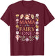 Mama of The Fairy One 1St Birthday Girl Family Matching T-Shirt - T-Shirt | Maroon