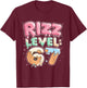 67 Ice Cream Drip Cool Meme Six Seven Gen Alpha Slang T-Shirt - T-Shirt | Maroon