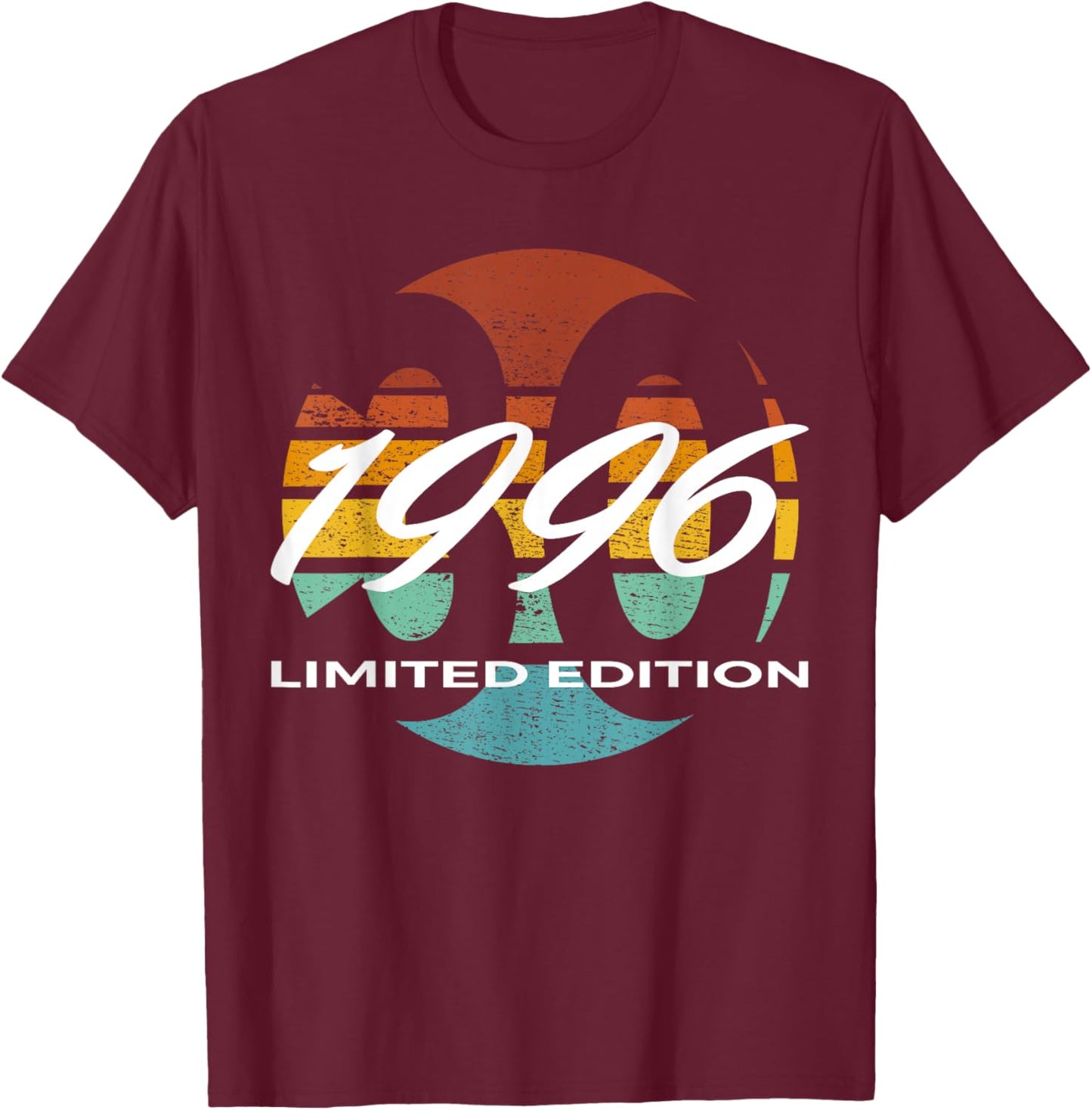 30th Birthday Man Woman 30 Years 1996 Funny Gift T-Shirt - T-Shirt | Maroon