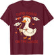 Cupid Goose On The Loose Funny Valentines Day Men Women Kids T-Shirt - T-Shirt | Maroon