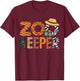 Zookeeper Costume Vintage T-Shirt - T-Shirt | Maroon