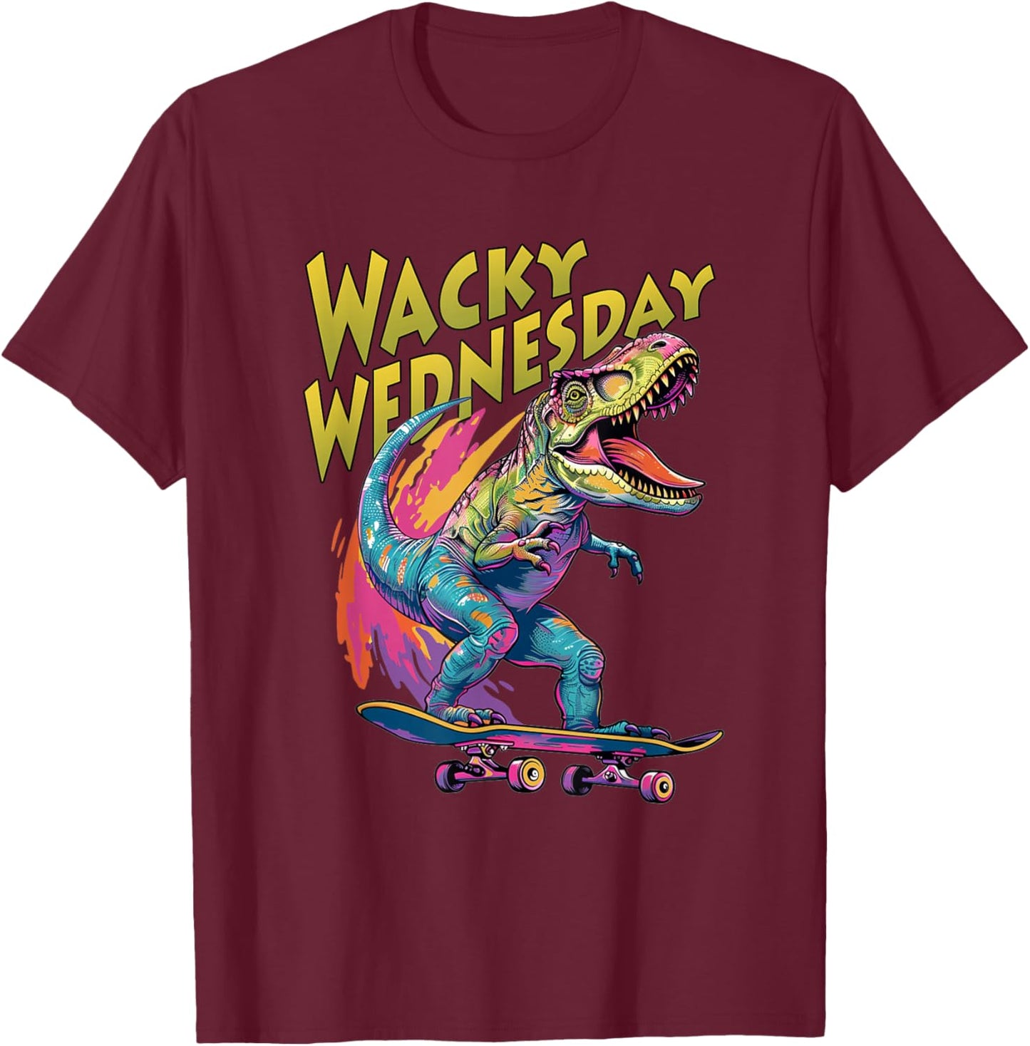 Wacky Wednesday Kids and Teachers | Mismatch Day Spirit Week T-Shirt - T-Shirt | Maroon