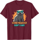 Honeybadger Don't Care Kids Funny Badger Cartoon Jungle T-Shirt - T-Shirt | Maroon