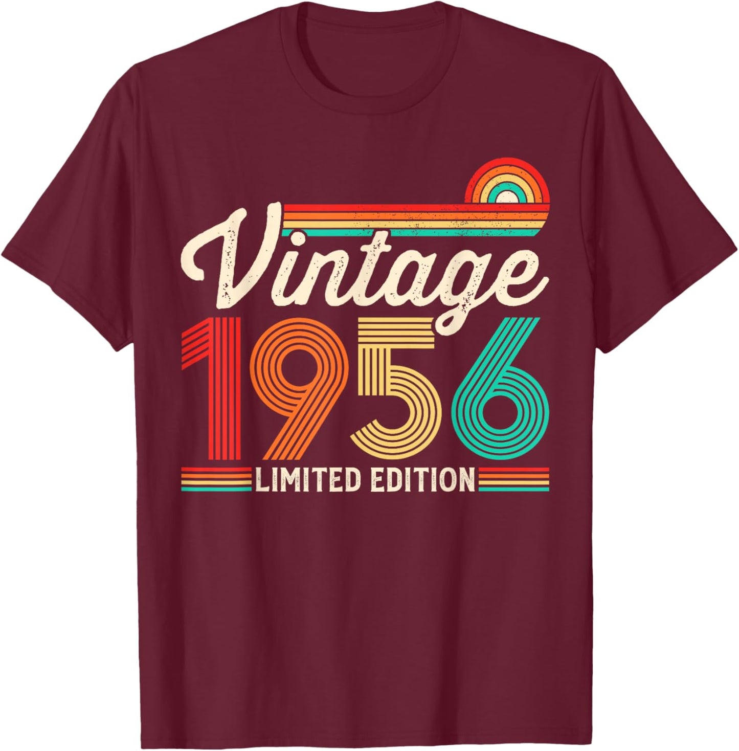 70 Years Old Vintage 1956 Limited Edition 70th Birthday T-Shirt - T-Shirt | Maroon
