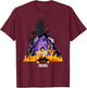 One Piece Anime Ace vs Blackbeard Flames New World T-Shirt - T-Shirt | Maroon