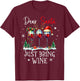 Dear Santa Just Bring Wine Funny Wine Christmas Women Men T-Shirt - T-Shirt | Maroon