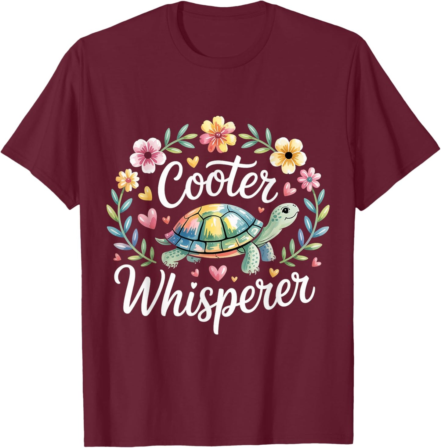 Cooter Whisperer Animal Turtle Reptile Lover T-Shirt - T-Shirt | Maroon