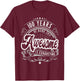 100 Years Being Awesome is Exhausting, 100th Birthday Funny T-Shirt - T-Shirt | Maroon