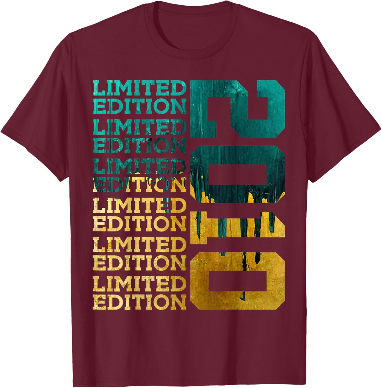16 Years Limited Edition 2010 16TH Birthday T-Shirt - T-Shirt | Maroon