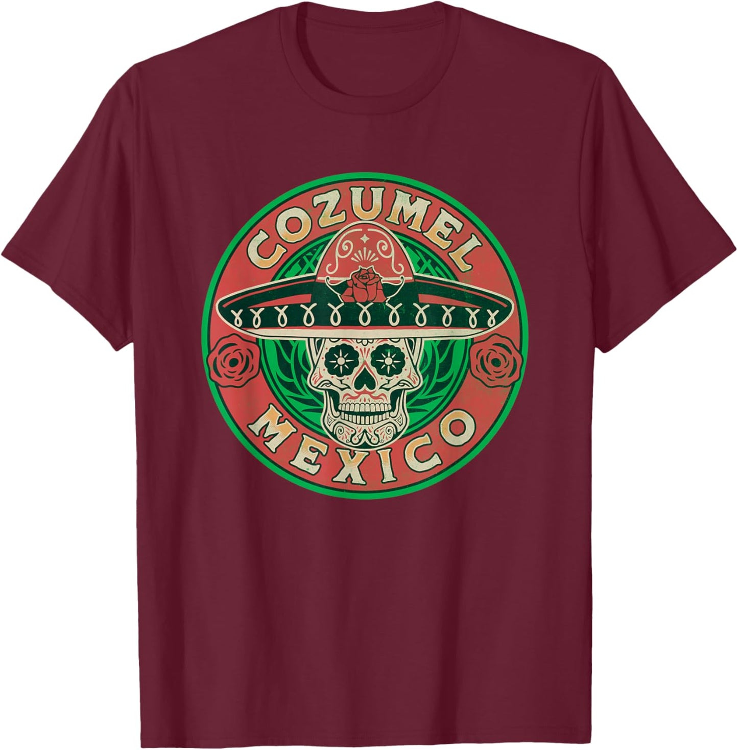 Cozumel Mexico Souvenir/Cozumel T-Shirt - T-Shirt | Maroon
