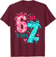 Valentine 67 Six Seven 6 7 Meme Valentines Day Girls T-Shirt - T-Shirt | Maroon