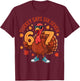 Turkey Says Six Seven Funny Thanksgiving Squad 67 Meme Kids T-Shirt - T-Shirt | Maroon