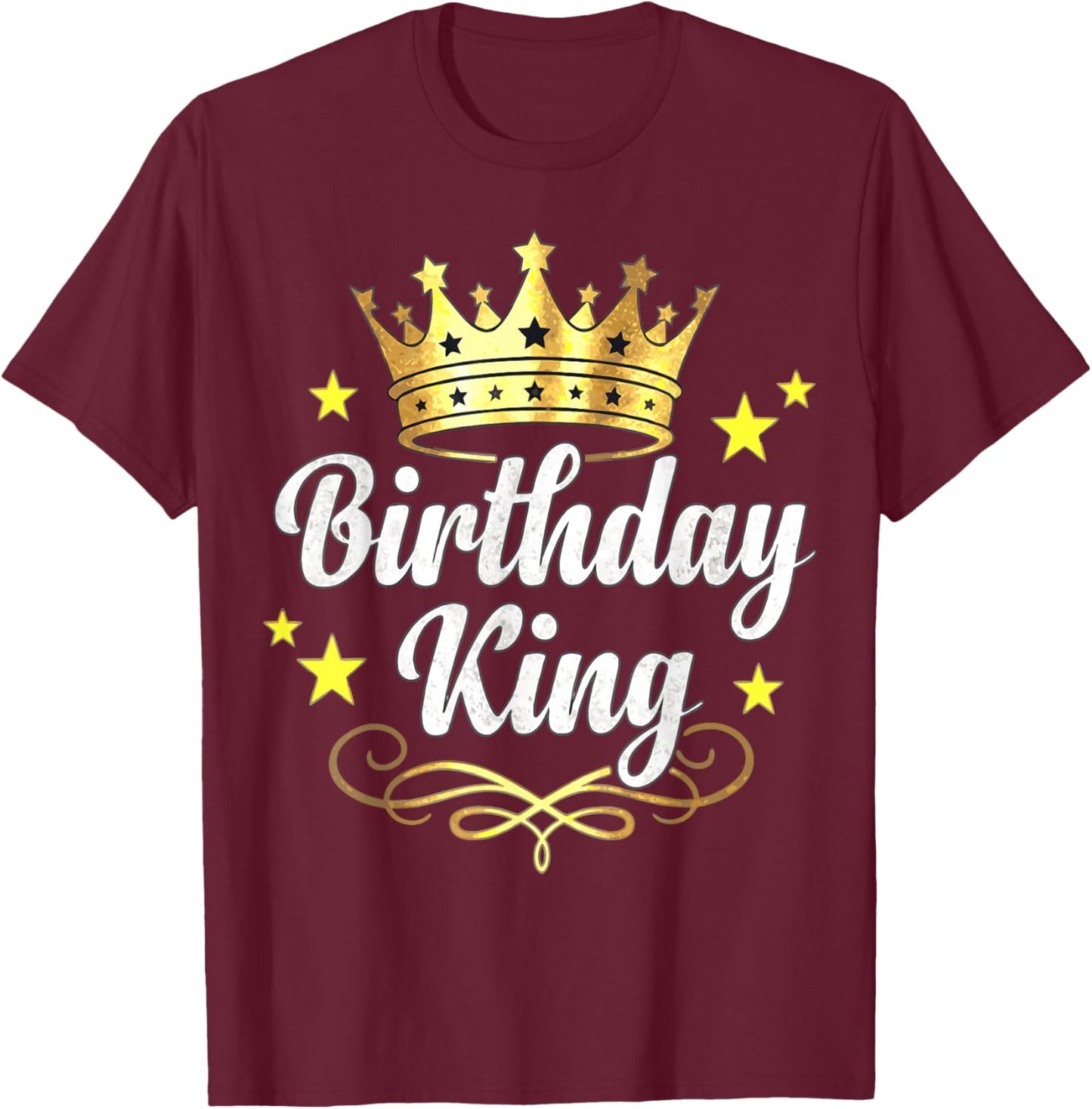Birthday King Crown T-Shirt - T-Shirt | Maroon