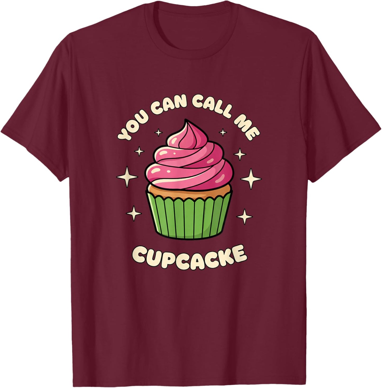 You Can Call Me Cupcake Kids Halloween Cupcake Costume Funny T-Shirt - T-Shirt | Maroon