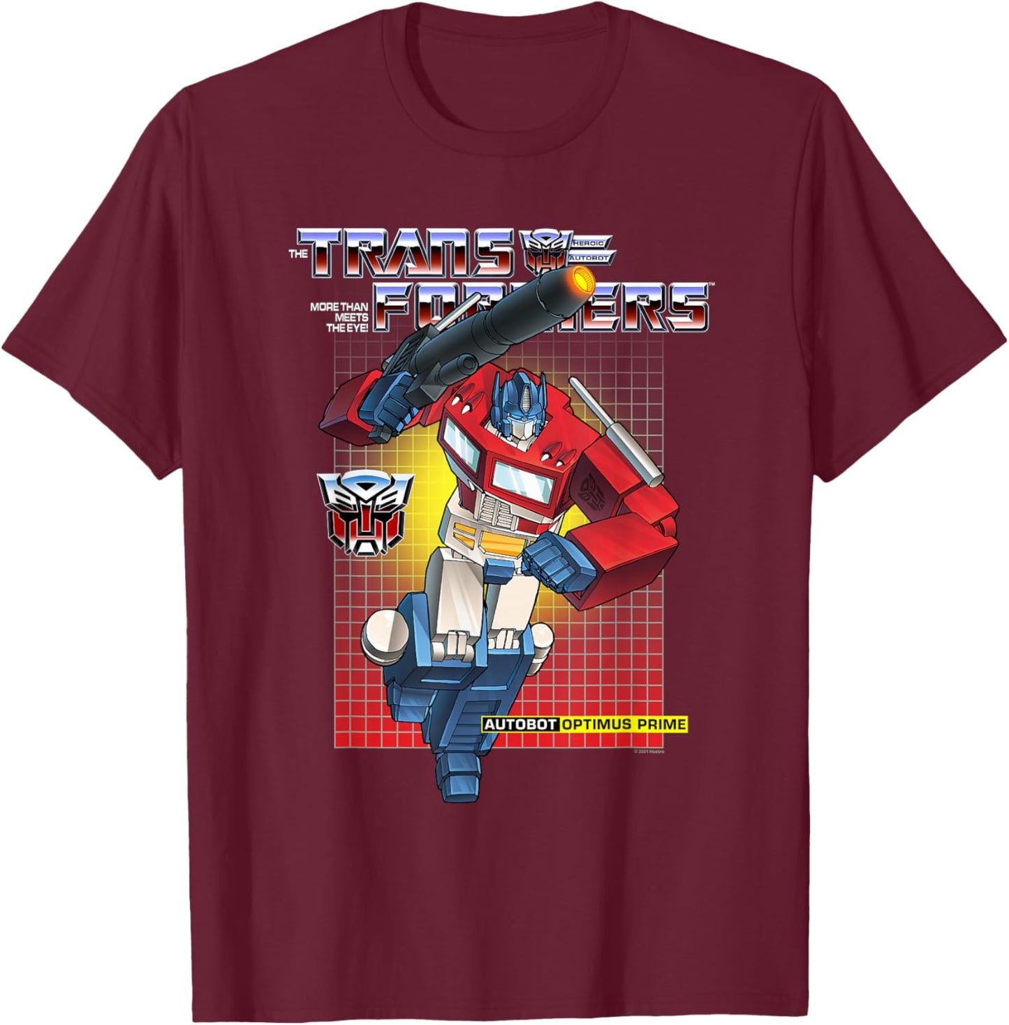 Transformers Optimus Prime T-Shirt - T-Shirt | Maroon