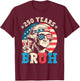 Flag Vintage 250 Years American 1776 2026 250th USA Birthday T-Shirt - T-Shirt | Maroon