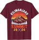 Kilimanjaro Summit 2026 Retro T-Shirt - T-Shirt | Maroon