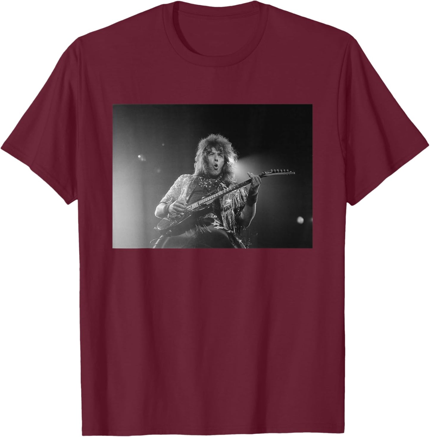 Bon Jovi at Monsters of Rock Richie Sambora 1987 T-Shirt - T-Shirt | Maroon